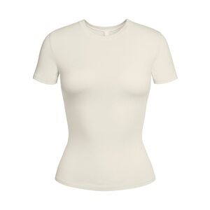 Skims Cotton Jersey T Shirt - color bone, small